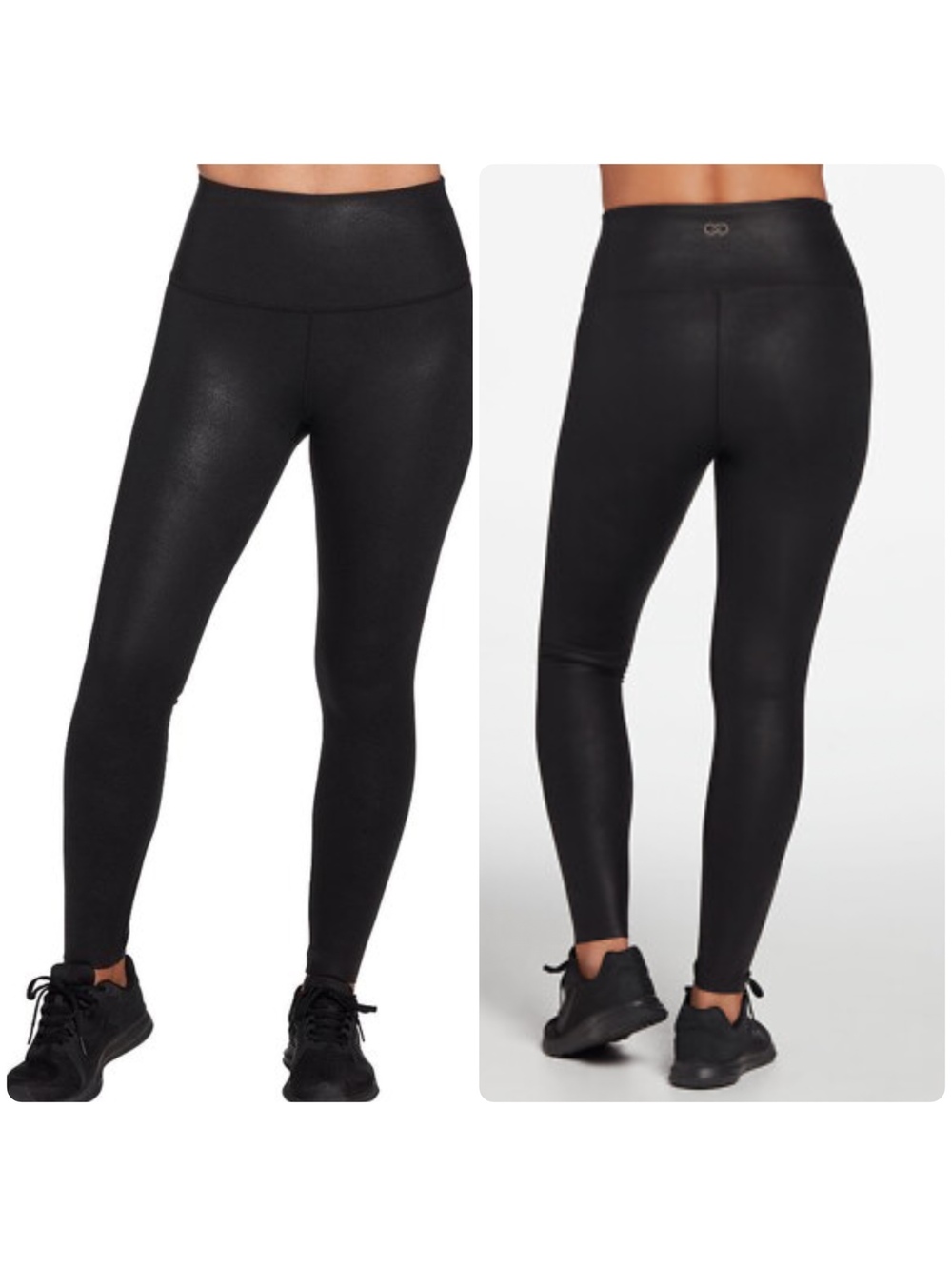 CALIA by Carrie Underwood Sculpt Faux Leather Leggings Black SZ Small High Rise